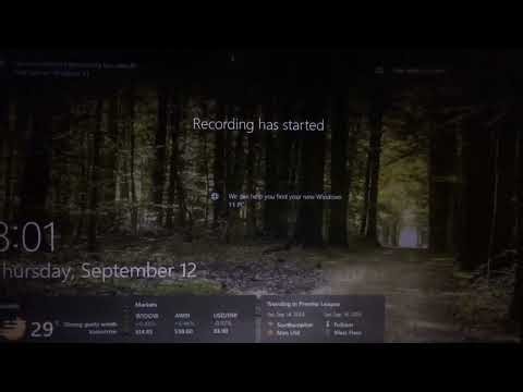 Recording has Started at Login Screen