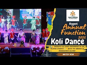 Marathi Koli Dance "🌊💃 Energetic Koli Dance Performance by Our Talented Kids! Nalanda Academy Kagal