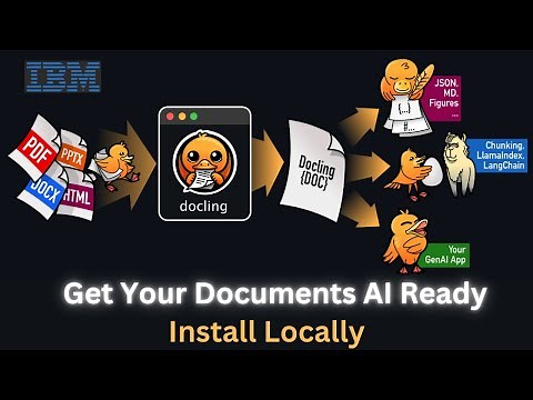 Docling - IBM Library to Make Documents AI Ready - Install and Test Locally