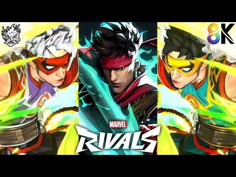 Marvel Rivals - Iron Fist All Intro Animations, Costumes, MVP Emotes #marvelrivals