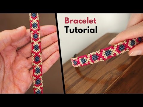 Micro macrame bracelet tutorial