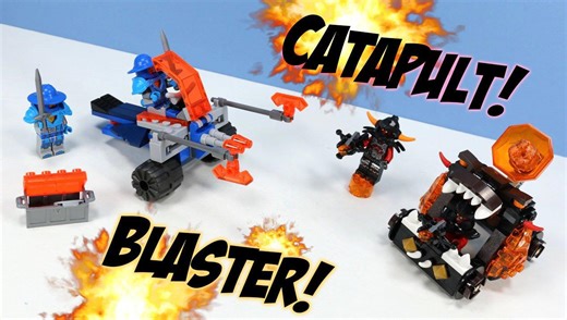 Lego Nexo Knights Chaos Catapult 70311 Vs. Knighton Battle Blaster 70310