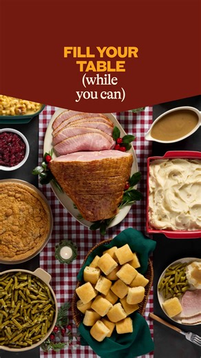Get your holiday favorites—ham, sides, & pies—oven-ready so you can enjoy more time at the table with the ones you love. | Cracker Barrel Old Country Store