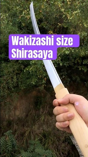 Wakizashi-Pure and Gorgeous Shirasaya. #swordsmanship #forgedinfire #samuraisword #katana