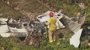 Pilot killed after plane crashes into building, lands on strawberry field in Oxnard
