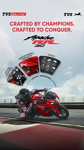 Dominate your riding experience with unparalleled 38 PS power, Bi-directional Quickshifter and Ride Modes on Apache RR 310. | TVS Apache