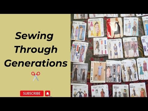 Unboxing a Lifetime of Sewing Patterns — A Gift from My Church Sister