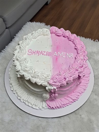 Vintage theme cake tutorial #baking #cakedecorating #fyp #baked___heaven #womenempowerment