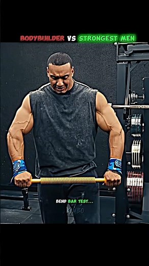 😱BODYBUILDER VS STRONGEST MEN BEND BAR TEST 🔥
