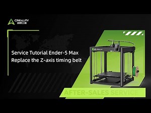 Service Tutorial Ender 5 Max Replace the Z axis timing belt