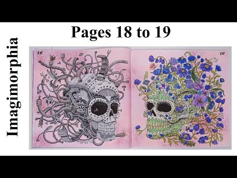 Coloring Book Imagimorphia by Kerby Rosanes [SUB] / Pages 18 to 19 #coloring #coloringbook