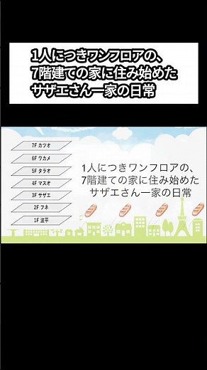 [Ogiri] The Sazae-san family moves into a seven-story house [Konnichi Punkour Live vol.10]