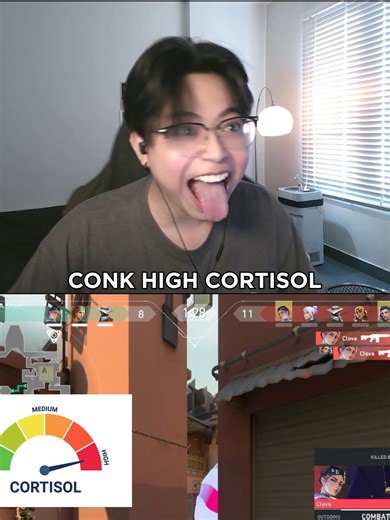 Conk high cortisol vs Conk low cortisol T_T #conk #fyp