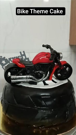 The Ultimate Biker Birthday Cake! 🔥 Theme Cake - Bike cake design #shorts #viral