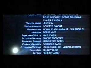 oonraker end credits (1979) & HTV West continuity(1991)