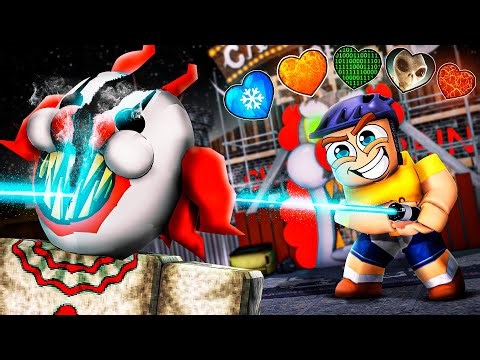 Escaping CARNIVAL Of TERROR But with CUSTOM HEARTS In Roblox!