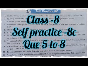 new learning composite mathematics class 8 self practice 8c | Schand maths solutions chapter 8 ex 8c