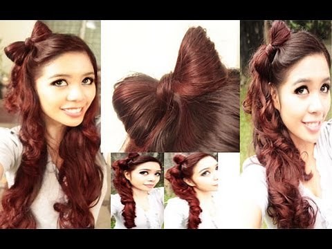 Easy Bow Hair Tutorial Plus a Kawaii High Side Ponytail 2013