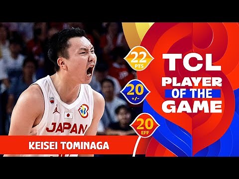 Keisei Tominaga (22 PTS) | TCL Player Of The Game | JPN vs CPV | FIBA Basketball World Cup 2023