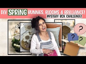 Rustic Blooms and Bunny Banter With These Springtime DIY’s! | Spring Crafts | Mystery Box Challenge