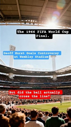 Controversial Goal at the 1966 World Cup | Geoff Hurst’s Wembley Mystery Explained. #goals #worldcup