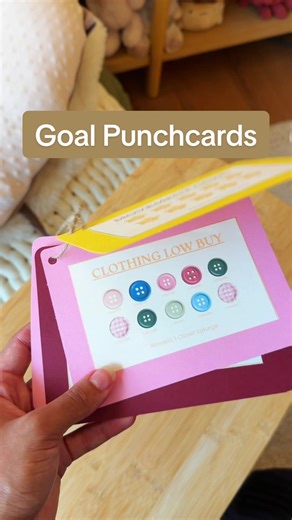 this new year’s goal punchcard trend is so cute!!💌 but in my winter hibernation phase, i wanted to do it in the simplest way possible way because im tireddd lol🥴 so, i found a punch card template on canva, customized it, and viola! easy peasy! i’ll probably decorate them with stickers eventually! what goals would you put on yours? #punchcard #crafty #newyeargoals #whimsy #cozyhobbies