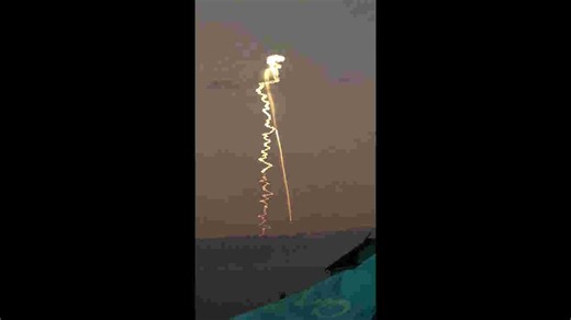 Ethereal dragon-like cloud dazzles in sky following rocket launch in China