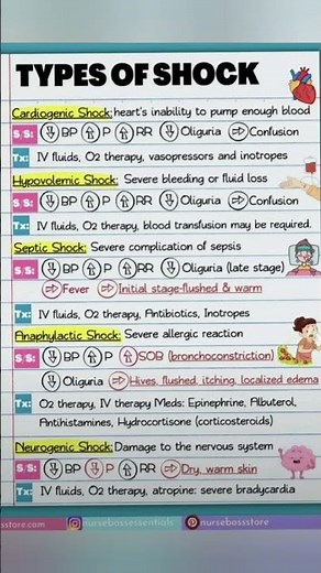 Shocks Types of shock