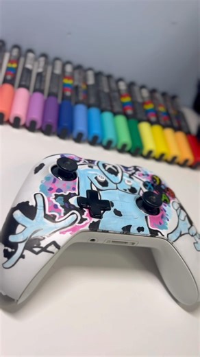 X-box controller Custom art! The Spot!🤩#spiderverse #posca #customcontroller #xbox