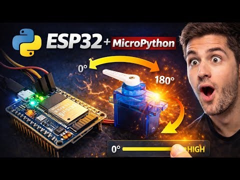 ESP32 Servo Control Using MicroPython 🔥 Easy Tutorial for Beginners