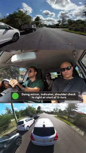 Copy This Perfect U-Turn #car #driving #learn #fyp
