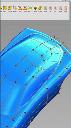 How to go from a blob to car exterior in Alias SubD (sped up)