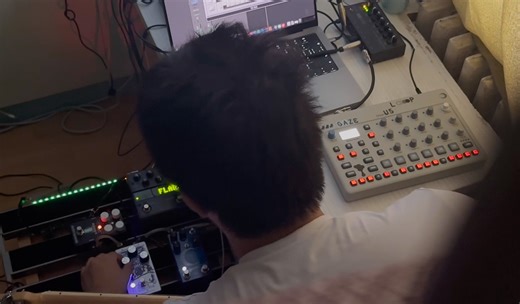 吉他鼓机单块初次尝试个acid techno