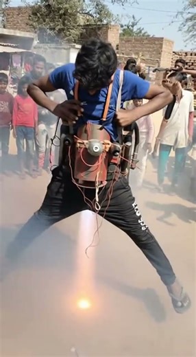 “Village Rocket Man Attempt Goes Horribly Right 😂🔥 | Jugaadu Jetpack Test in Desi Style!”