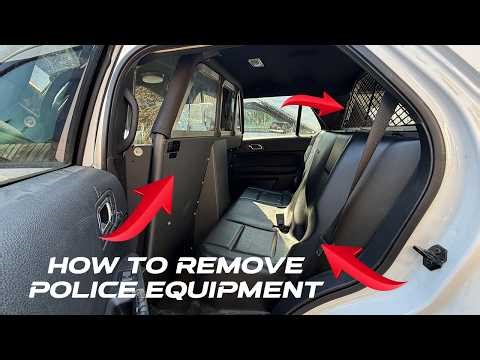 How To Remove Explorer Police Interceptor Setina Hard Seat, Cage Partitions and Rear Cargo Hatch