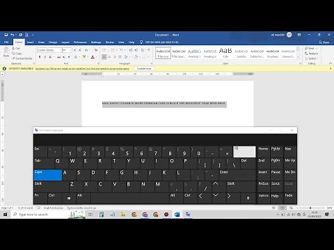 How to Fix the Backspace Button Not Working When You Want to Delete by Blocking It in MS Word