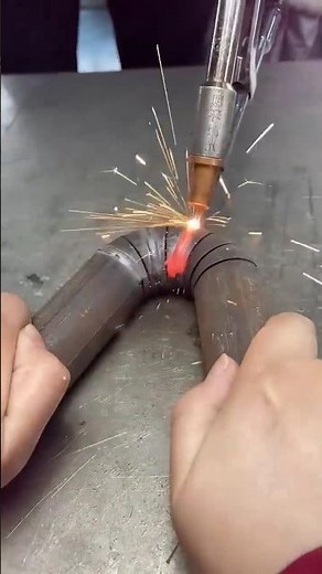 Cold Welding a Seamless Bent Pipe.