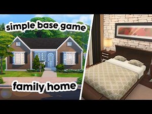 Simple Base Game Home // The Sims 4 Speed Build