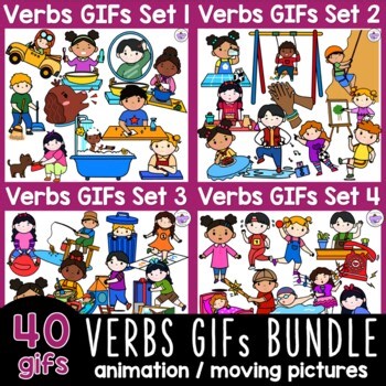 ANIMATED GIFs Verbs Action Words Animation