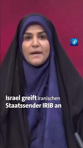 Israel trifft den iranischen Staatssender IRIB während einer Livesendung. #shorts #tagesschau