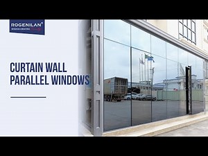 Aluminum Tempered Glass Curtain Wall Parallel Window Electric Manual Sliding Windows#curtainwall