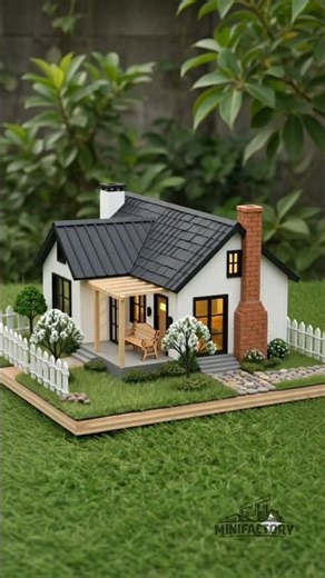 Building a Realistic Miniature House from Scratch | Tiny House DIY #shorts #viral