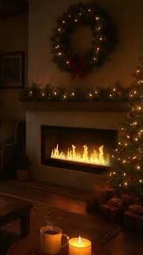 Ultimate 8 Hour Rustic Retreat Christmas Fireplace 🎄 | 4K Snow View & Deep Sleep Ambience #relax
