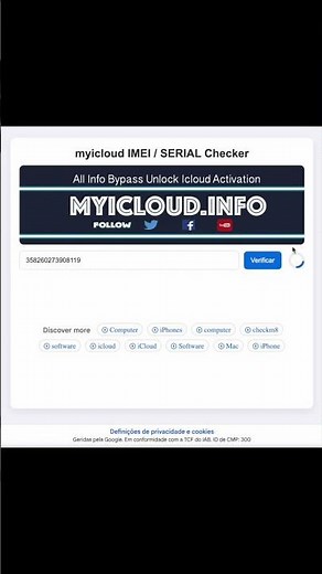 check icloud status free icloud ON / OFF