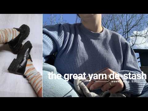 More Socks and a New Cast On | The Great Yarn De-Stash S2E11