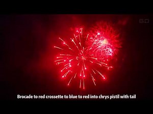 DISPLAY SHELL - CROSSETTE | 2026 DISPLAY PRODUCT CATALOG | GUANDU FIREWORKS