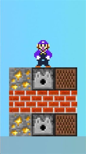 Mario, Arrange The Blocks Correctly! ✅❌#shortvideo #mario #minecraftshorts #funny #animation #memes