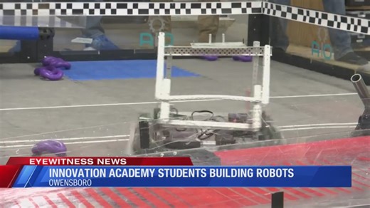 Innovation Academy students building robots