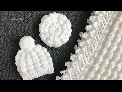 Easy crochet baby hat/crochet hat 0 - 2 years /crochet for life 1503