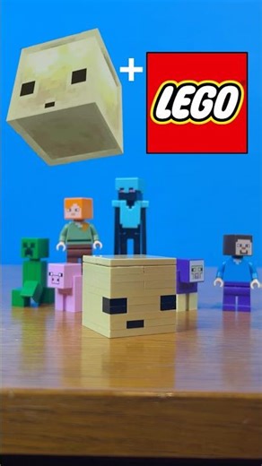 Building the Sulfur Cube from Minecraft in LEGO